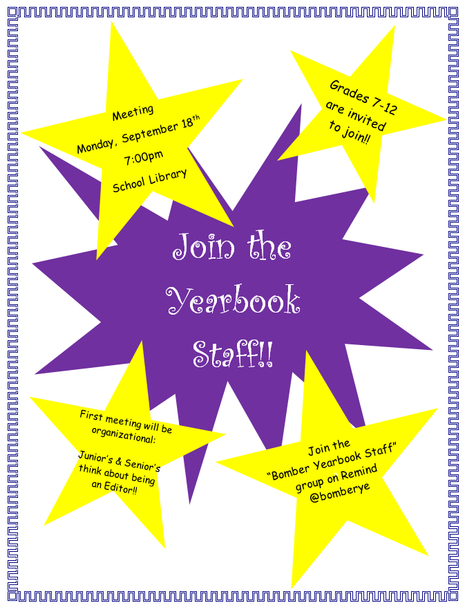 Join the Yearbook Staff
