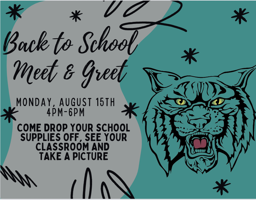 We are having an open house on Monday,  August 15th from 4-6. If you are able, please feel free to join us. Go Wildcats 🐾