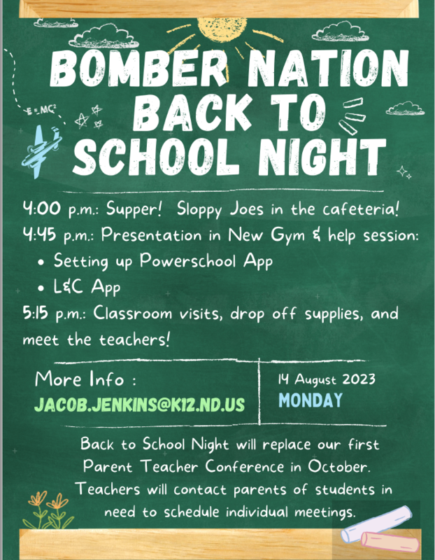 Back to School Night Berthold Public School